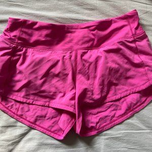 Lululemon Speed Up Low-Rise Lined Short 2.5 in Sonic Pink Size 4
